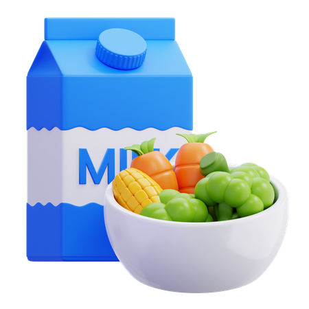 健康食品  3D Icon