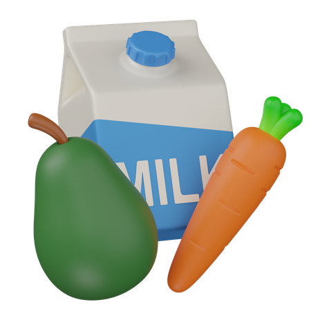 Healthy food  3D Icon