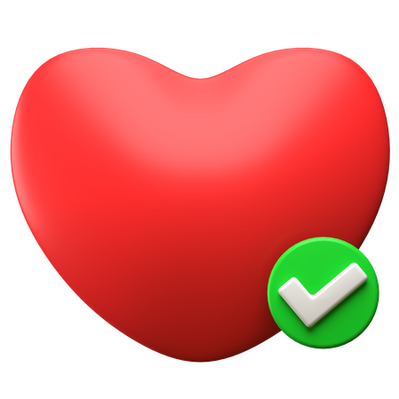 Healthy Heart  3D Icon