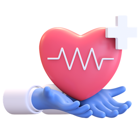 Healthy Heart  3D Illustration