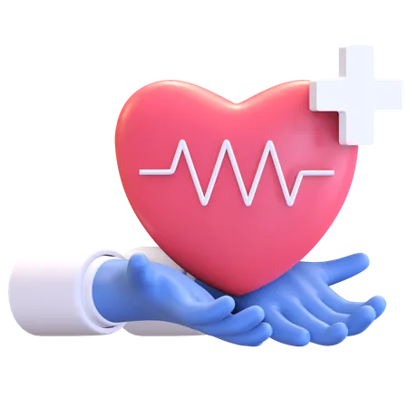 Healthy Heart  3D Illustration