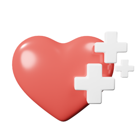 Healthy Heart 3D Icon