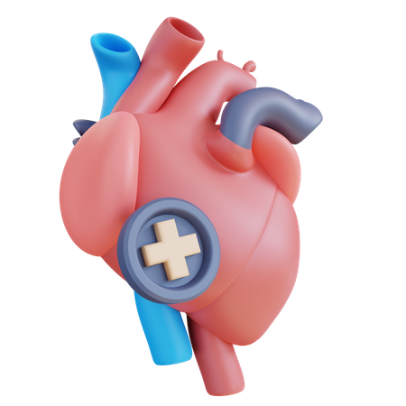 Healthy Heart 3D Icon
