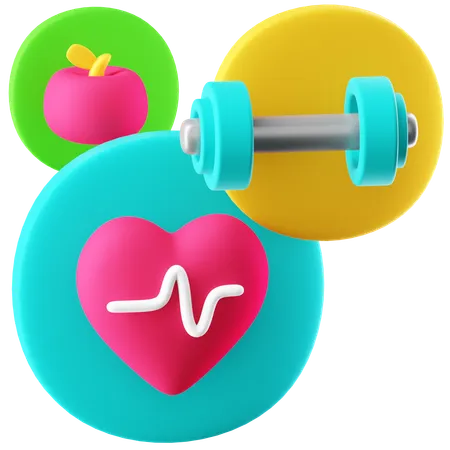 Healthy Lifestyle  3D Icon