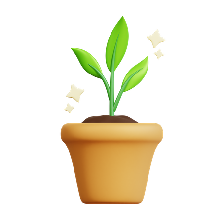 Healthy Plant  3D Icon