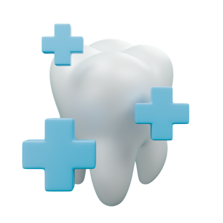 健康な歯  3D Icon