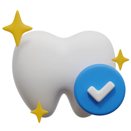 Healthy Tooth From Dentist 3 D Icon 3D Icon