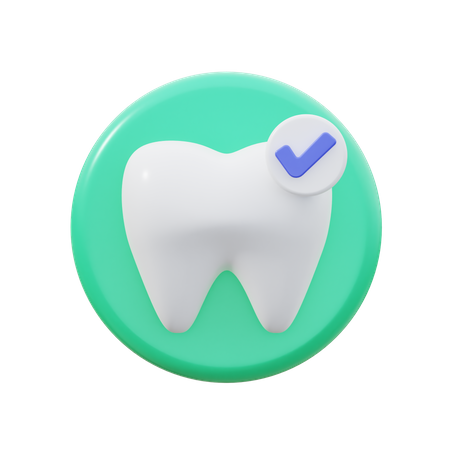 Healthy Tooth  3D Icon