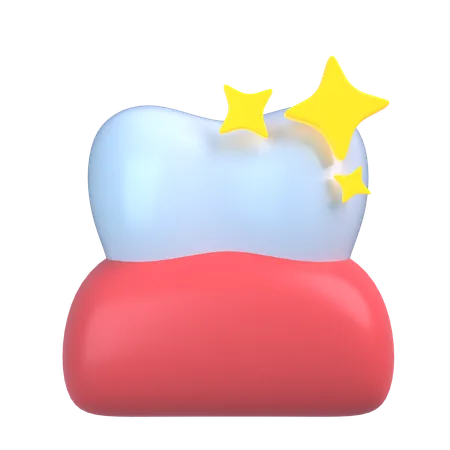 Healty Tooth  3D Icon