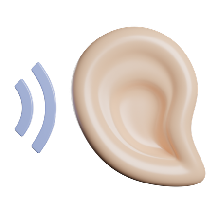 Hear  3D Icon
