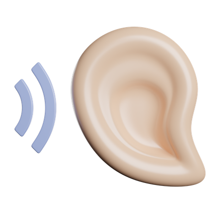 Hear  3D Icon