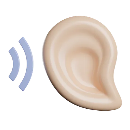 Hear  3D Icon