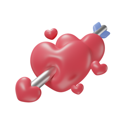 Heard And Arrow  3D Icon
