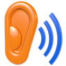 3d hearing illustration