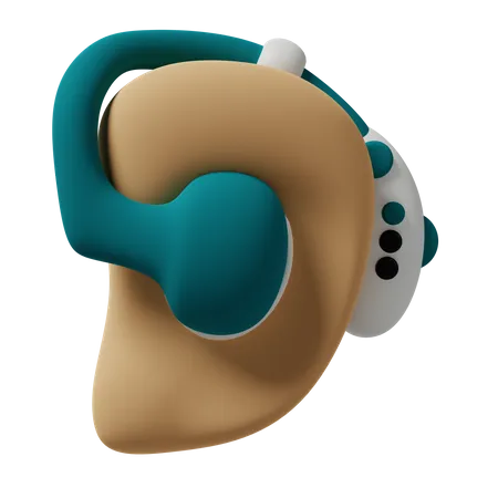 Hearing Aid  3D Icon