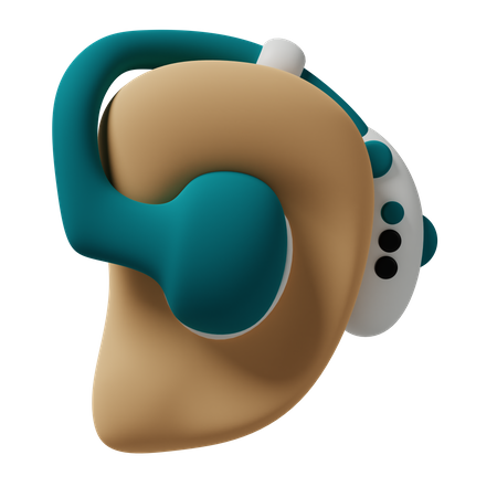 Hearing Aid  3D Icon
