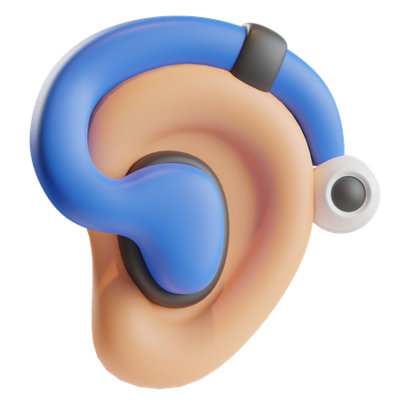 Hearing Aids Device 3D Icon