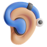 hearing aids 3d illustration