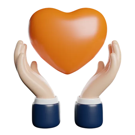 Heart Love Support 3D Icon