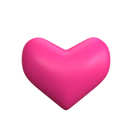 3 D Rendering Of Heart With Valentines Day Concept 3D Icon