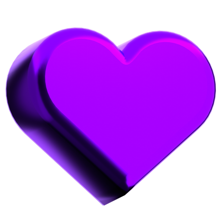 Heart Abstract Shape  3D Icon