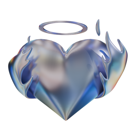 Heart Abstract Shape  3D Icon