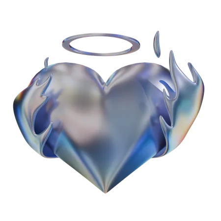 Heart Abstract Shape  3D Icon