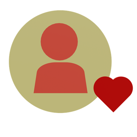 Heart Account  3D Icon