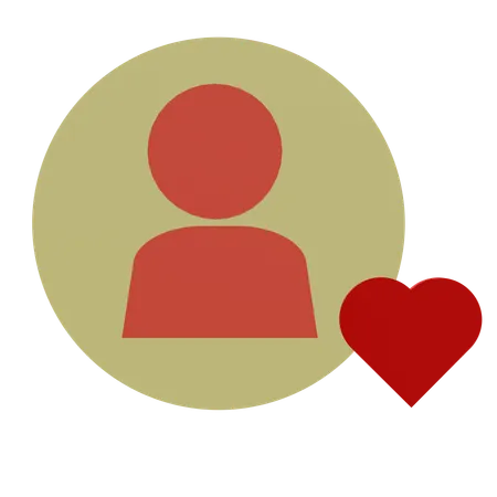 Heart Account  3D Icon