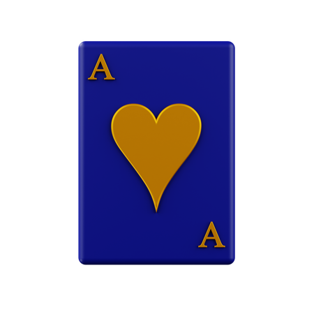 Heart Ace  3D Icon