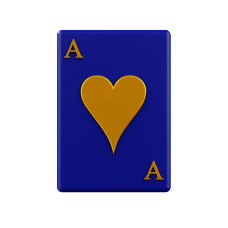 Heart Ace  3D Icon