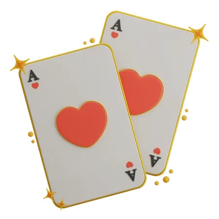 Heart Ace Card  3D Icon