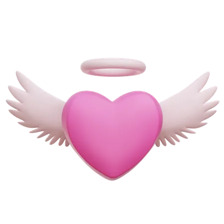 Heart Angel  3D Icon