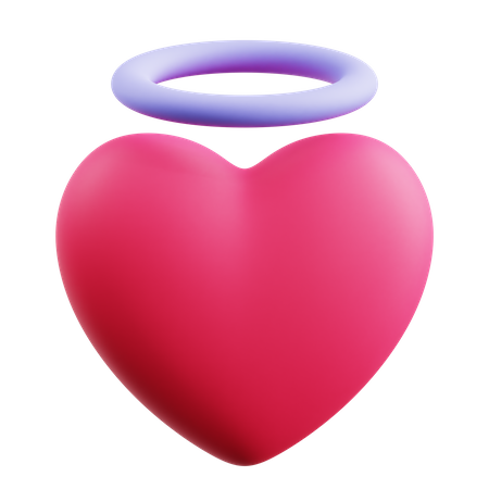 Heart Angel  3D Icon
