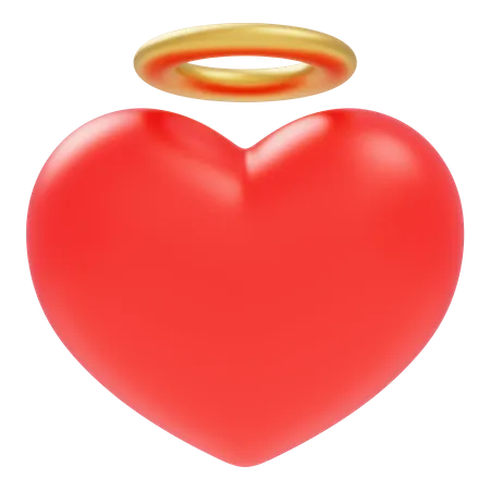 Heart Angel  3D Icon
