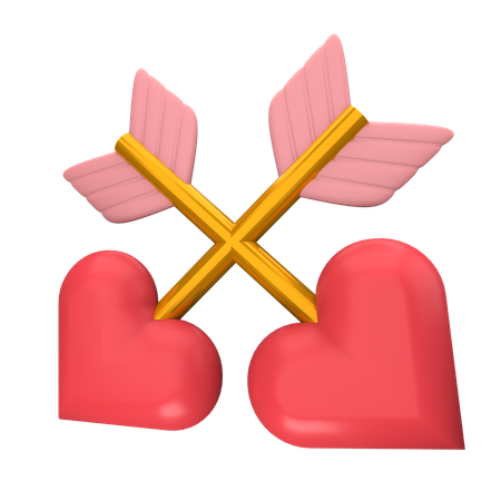 Heart Arrow  3D Icon