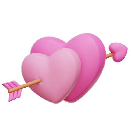 Heart Arrow  3D Icon