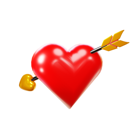 Heart Arrow  3D Icon