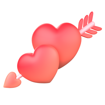 Heart Arrow  3D Icon