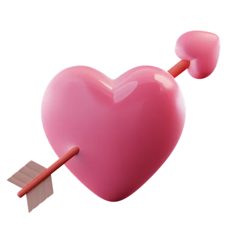 Heart Arrow  3D Icon