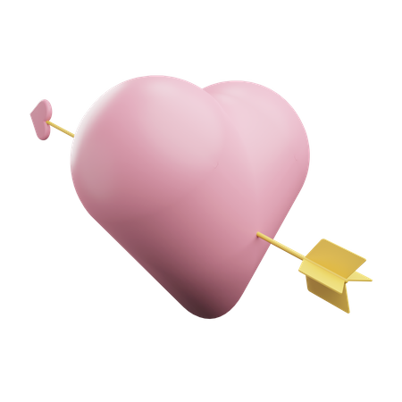 Heart arrow  3D Icon