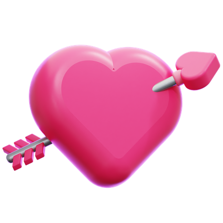 Heart Arrow  3D Icon