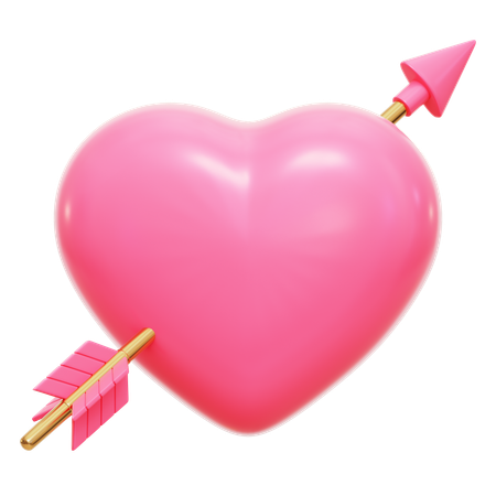 Heart Arrow  3D Icon