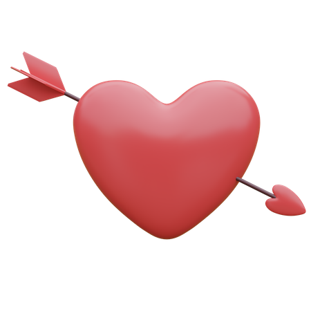 Heart Arrow  3D Icon