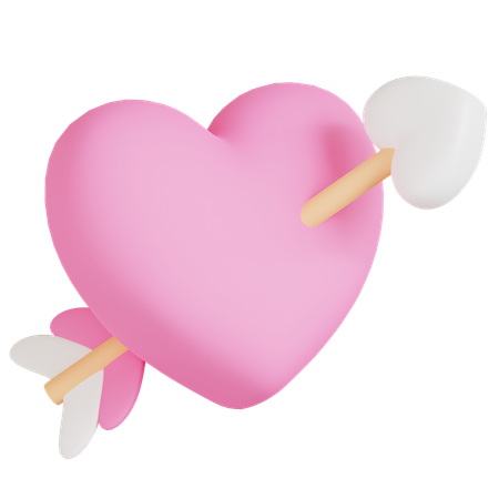 Heart Arrow Icon  3D Icon