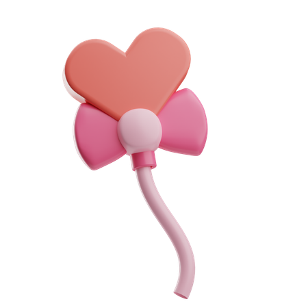 Heart Balloon  3D Icon