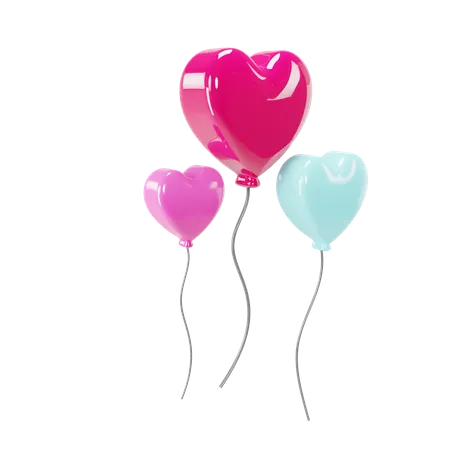 Heart Balloon  3D Icon