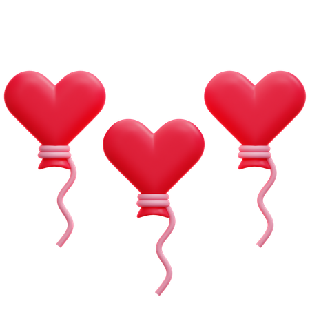 Heart balloon  3D Icon