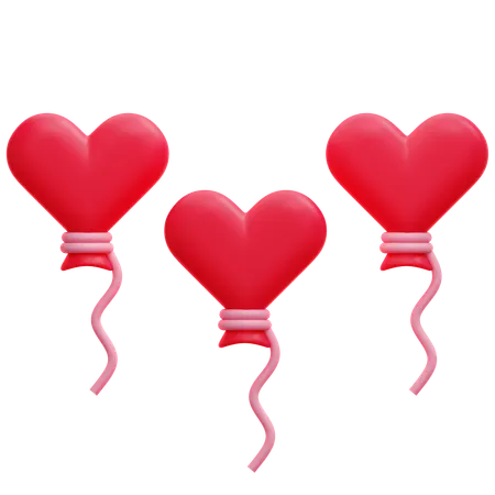 Heart balloon  3D Icon