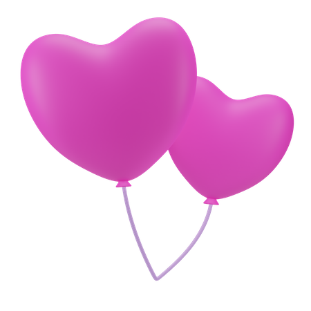 Heart Balloon  3D Icon